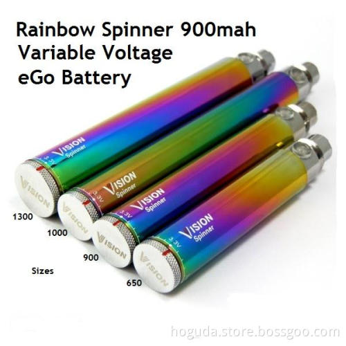 Newest Variable Voltage Rainbow Vision Spinner Battery